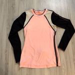 Lululemon Run:Layer Me Long Sleeve Bleached Coral Dune Black Sz 6 Rare Colorway Photo 7