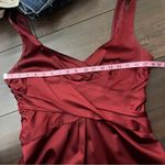 Jones New York  Backless Burgundy Formal Party Bridesmaid Sleeveless Dress petite Photo 11