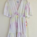 Saylor // Maurie Tie-Dye Tassel Mini Dress Photo 3