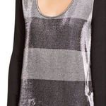 Three Dots  metallic top. Perfect holiday top.NWOT Photo 0