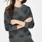 Boden Arabella Drop Shoulder Gray Crewneck Pullover Sweatshirt Size L Photo 0