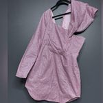 ASOS NWT LUXE structured one shoulder mini dress pink glitter 6 Photo 3