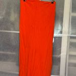 Old Navy Bright Orange Maxi Skirt Photo 1