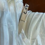 Lulus  Pleating Up White Satin Jacquard Pleated Midi Dress‎ size medium bridal Photo 5