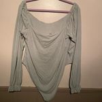 Forever 21 Sage Green Bodysuit Photo 1