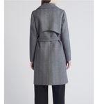 SOIA & KYO  Safira Double Breasted Wool Herringbone‎ Coat, Black/Gray Medium NWT Photo 10
