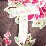 Matilda Jane Sydney Reversible Brown Quilted Corduroy Floral Vest, Size Small Photo 2