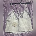 Free People White Lace Bralette Photo 1