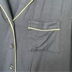 Nordstrom NWT Rack Tranquility Pajama Top in Navy Peacoat Buttons Size Small Photo 3