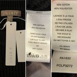 LILLA P Eyelet Ruffle Shoulder Trimmed Crew Neck Ribbed Sweater Black L Black Size L Photo 8