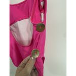 La Blanca Womens Scoop Back Side Button One Piece Swimsuit Flamingo Pink Size 6 Photo 4