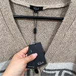 Rails NWT Women's  Chelsea Cardigan Brown/Print size Large wool Photo 3