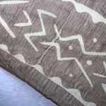 Vintage Sheer Square Scarf Khaki Green Batik Print Oversized Shawl Wrap Photo 8