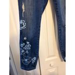 Laurie Felt Los Angeles Denim Jeans Embroidered Floral Design Women's 10 Blue Photo 10