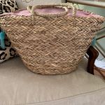 Molly Bracken  straw tote with pom poms Photo 5