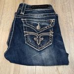 Rock Revival  noelle capri crop cropped Women's Blue Jeans denim Photo 1