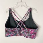 Lululemon Size 12 Floral Print Energy Longline Sports Bra Medium Support B Photo 1