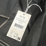 Leather Biker Jacket Black Size 6 Photo 5