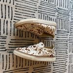 Crown Vintage Cow Slip On Shoes White Tan 10 Brown Photo 4