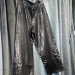 Wild Fable High Rise Baggy Jeans Denim Wide Leg Silver Metallic Wash NWT Photo 5