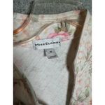 Miss Elaine Medium House Coat Robe Floral Womens Quilted Zip Pink White Womens Photo 5