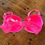 Victoria's Secret Victoria’s Secret hot pink lacy Dream Angels lined Demi 34D bra Photo 1