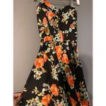Emerald Sundae  Floral Strapless Skater/Casual Dress Size 7 Photo 2