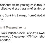 Esteban Cortazar  Crochet Midi Dress Photo 3