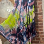 Vintage Tie Dye Rayón Maxi kaftan Dress Multiple Photo 6