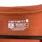 Carhartt  2XL (20W-22W) relaxed fit short sleeve burnt orange Photo 1