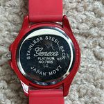 Geneva Platinum women’s vintage red/silver crystal adjustable bracelet‎ watch Red Photo 6