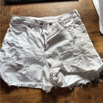 American Eagle White  Jean Shorts Photo 0