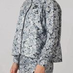 Nike Black and White Floral Windrunner Jacket small roses lillies running Photo 0