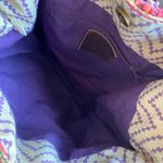 Jasper & Jeera Anthropologie Bohemian Beaded Embellishment Cotton Tote Bag Large Tan Photo 6