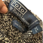 POLO Ralph Lauren 100% Cotton heavy knit funnel neck sweater XL Blue Photo 1