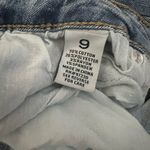 Almost Famous  Two Tone High‎ Rise Jeans 70s Panel Stripe Fray Hem Size 9 Photo 4