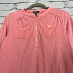 Lauren Ralph Lauren Coral Pink Button Blouse Longsleeve S Y2K Preppy Slim Fit Photo 5