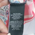 R&K Striped Mirror Print Stripe Artsy Coastal Nautical Stretch Dress Size 6 Blue Photo 4