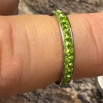 Fashion Ring Green Rhinestone Infinity Band Approximate Size 5.5 Stainless Steel Photo 7
