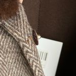 Loro Piana  Cashmere, Wool, & Genuine Fur Coat w Belt Photo 8