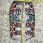 Bisou Bisou Michell Floral Skirt White Teal Orange Women's M Photo 2