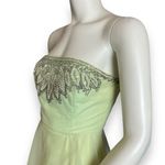 Vintage 50s Formal Dress‎ Prom Strapless Pale Green Elegant Hollywood Glamorous Size XXS Photo 10