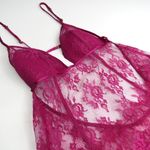 Victoria's Secret  Very Sexy Lace Teddy Slip Raspberry Pink Small Photo 4
