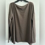 Ralph Lauren Lauren  cozy brown long‎ sleeve women’s size XL shirt Photo 2