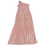 Baltic Born NWT  Tatiana Velvet One Shoulder Maxi Dress Champagne Size Large Photo 8