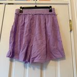 Free People  Purple Heating Up Woven Boxer Shorts Size Medium Photo 3