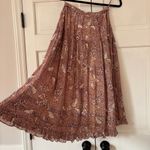 Ulla Johnson  Raquel Midi Skirt Tie Front Detail Floral Ruffle Tiered Size 0 XS Photo 14