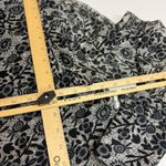 Walter Baker  Shirt Womens Medium Black Floral Button Up Jeny Ruffle Georgette Photo 8