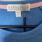 PJ Salvage Don’t Hurry Be Happy Live Life Cozy Lounge Sweatshirt Top Small NWT Blue Photo 7