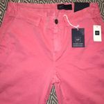 Gap New Girlfriend Twill Stripe Chino Pants Pink Straight Leg Relaxed Fit Size 2 Photo 3